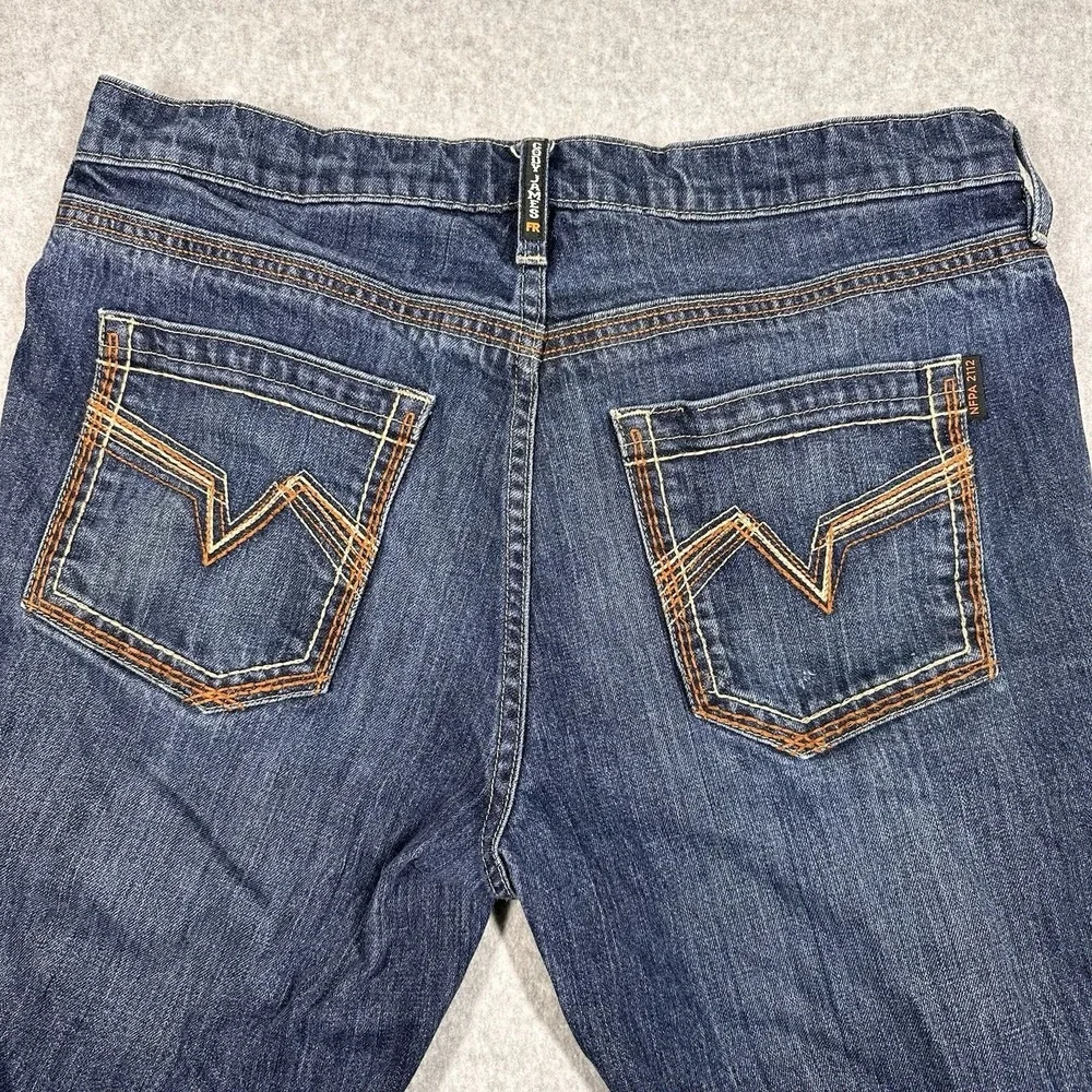 Cody James Fire Resistant FR Bootcut Jeans Men's 34x36 Dark Wash Denim NFPA 2112